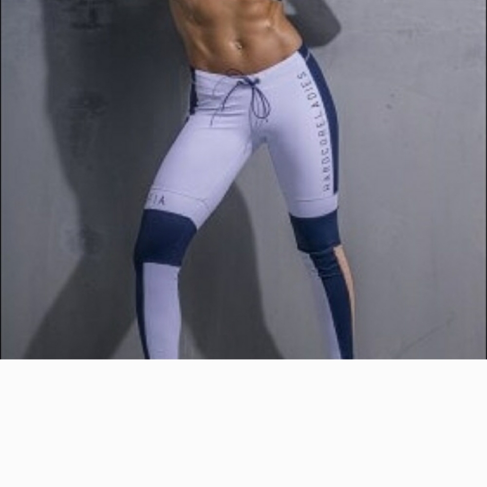💜 Labellamafia Leggings/ Pants Blue / White Size Small